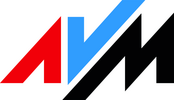 Logo, rot, blau, schwarz, A, V, M