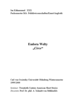 Реферат: Conflict In Eudora Welty