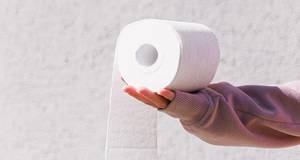 Toilettenpapier Hand Klopapier