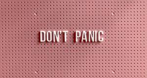 Letterboard Buchstaben Pink don't panic