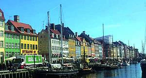 Dänische Stadt Odense, Hafen